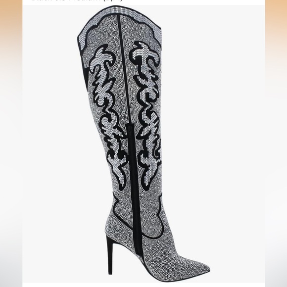 Cufflinks Inc. Shoes - INC Womens Iresa 4 Rhinestone Over-The-Knee Boots Size 5